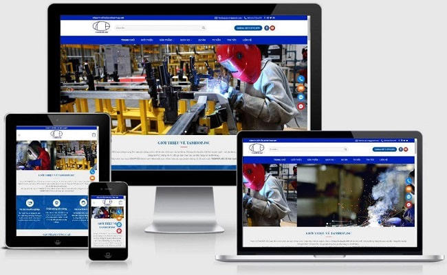Thiết kế website Cơ Khí