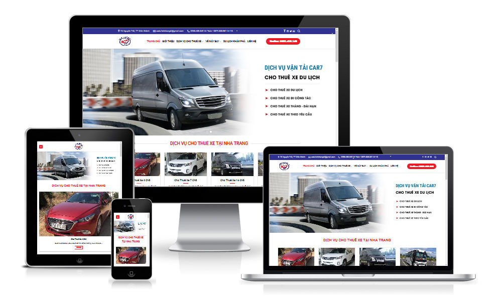 Thiết kế Website cho thuê xe ô tô