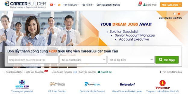 Thiết kế website Tuyển Dụng