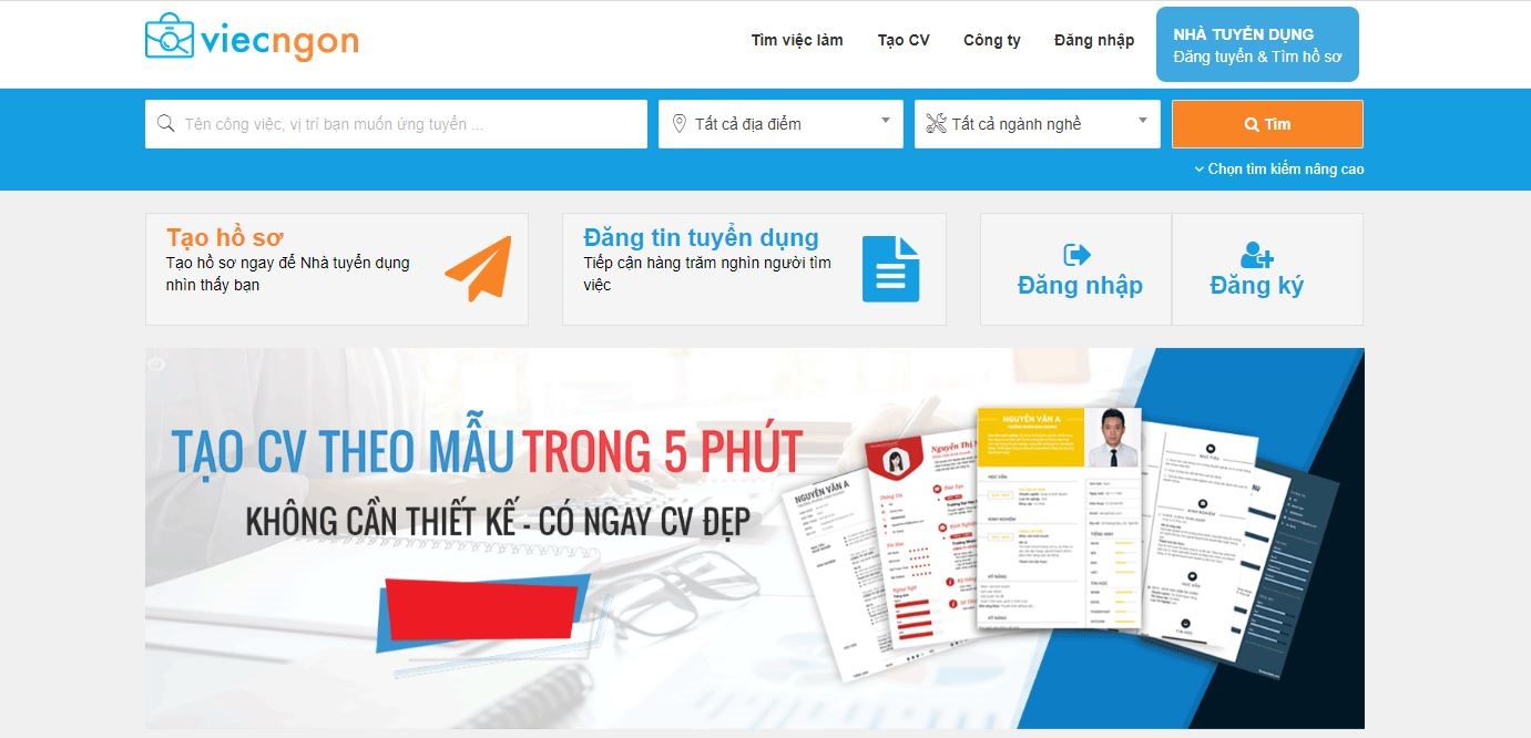 Thiết kế website Tuyển Dụng