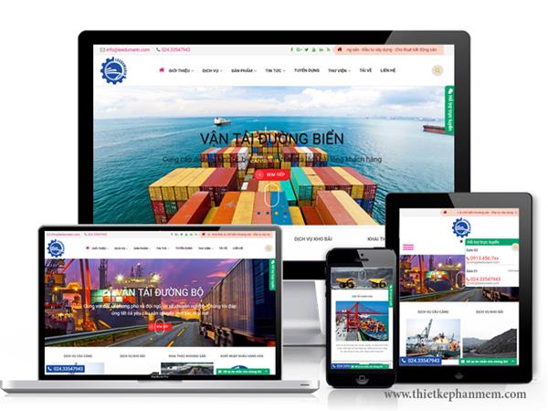 Thiết kế Website Xuất nhập khẩu